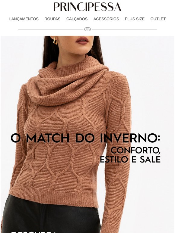 O match do inverno: conforto, estilo e SALE