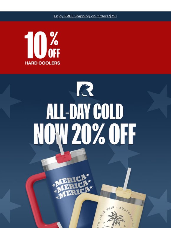 20% Off Drinkware That Delivers (Fast)
