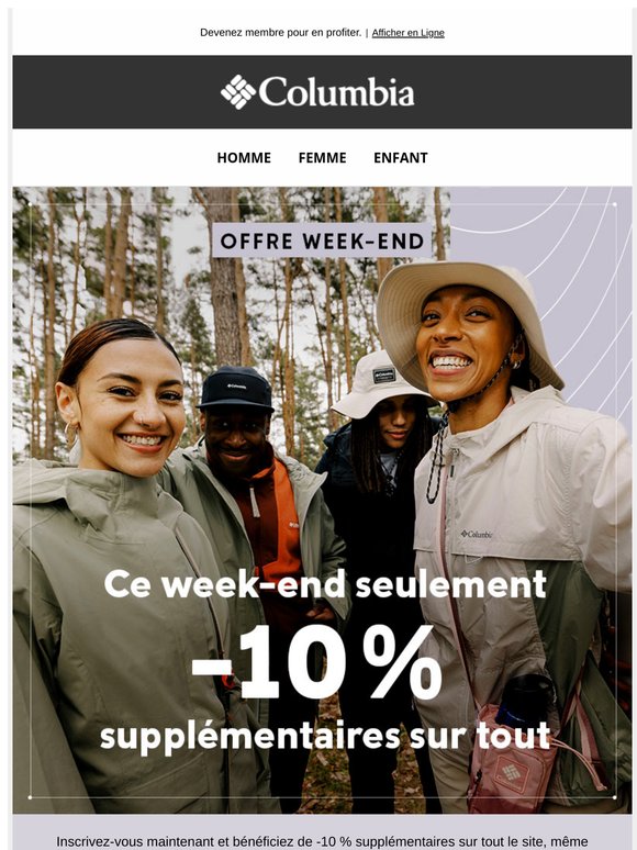 Bénéficiez de -10 % supplémentaires jusqu'à dimanche