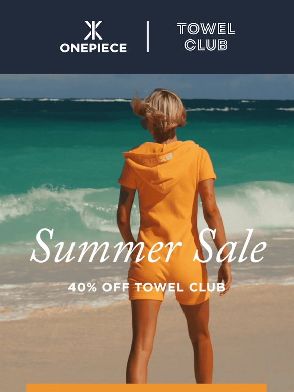 40% Off All Towel Club - This Weekend Only! 🏄‍♂️