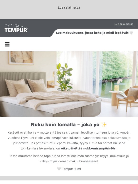 Näin teet sängystäsi kuin lomaparatiisin, ympäri vuoden ❤️ Katso 5 helppoa vinkkiä parempaan uneen!