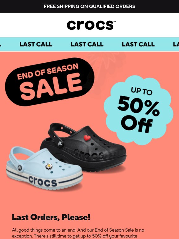 End of Season Sale ends soon!