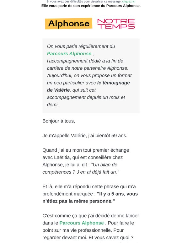 [ALPHONSE] 📢 Valérie a un message pour vous