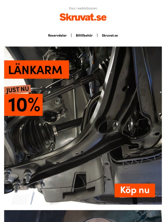 Sista dagen med 10% rabatt på länkarm!
