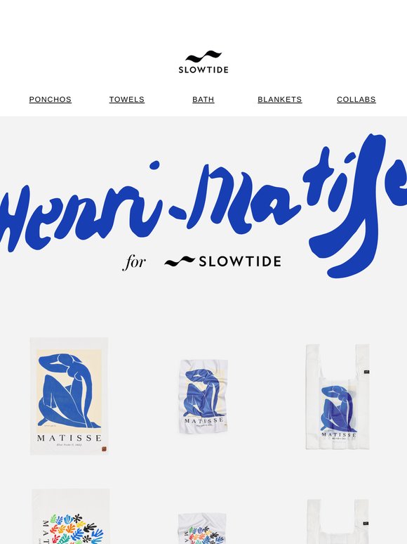 Just In: Henri Matisse x Slowtide