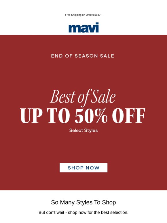 The Best of the End of Season Sale