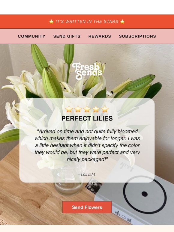 "Perfect Lilies!"