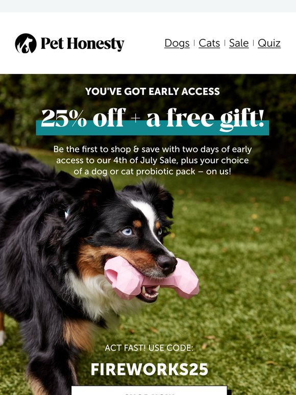 🎁 A free gift + 25% off!