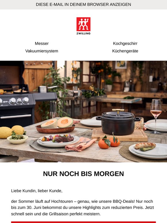 BBQ-Deals nur noch bis morgen