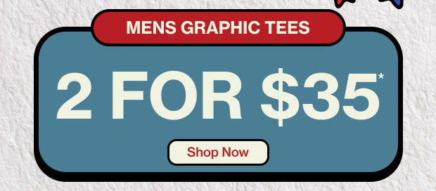 Men's Graphic Tees 2 for $35