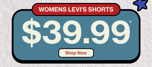 Women's Levi's Shorts $39.99