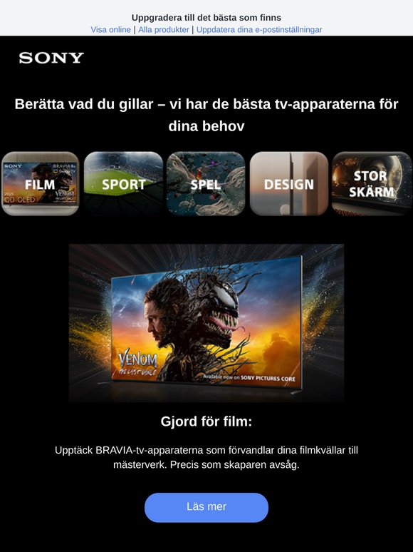 Din tv-uppgradering väntar på dig – BRAVIA:s bästa utbud är här🔥