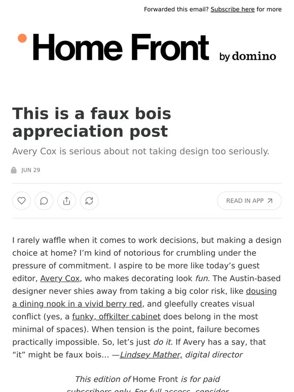 This is a faux bois appreciation post
