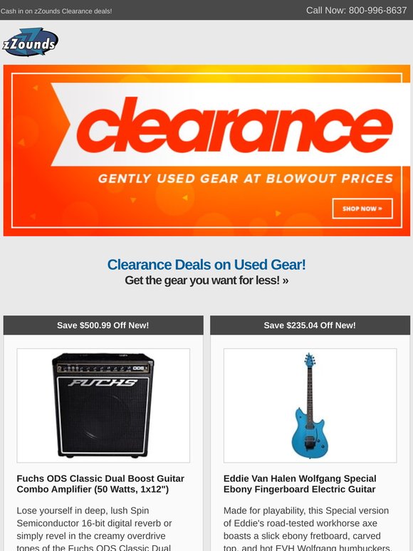 Open-Box Deals on Fuchs, EVH, Friedman, and More!