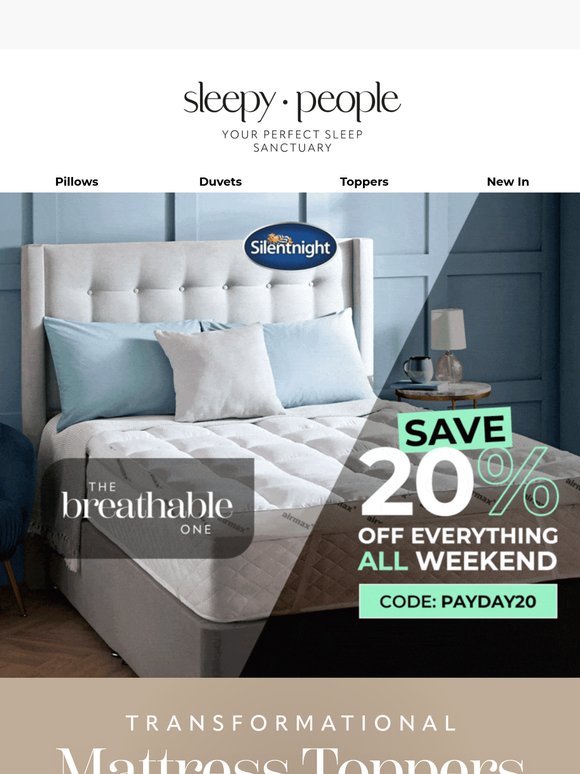 20% off everything! Transform your comfort now ✨