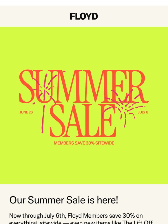 Shop sitewide Summer savings