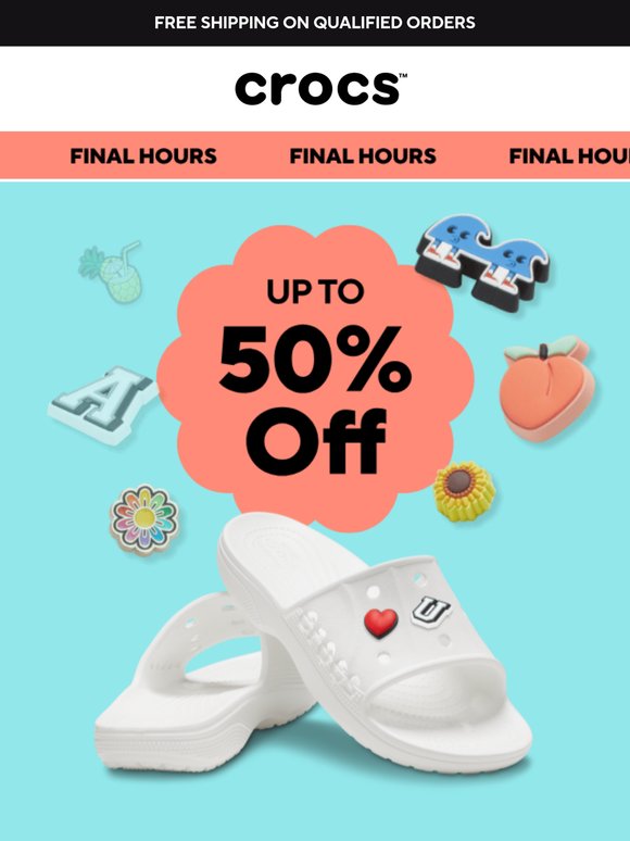 Up to 50% off ends today!