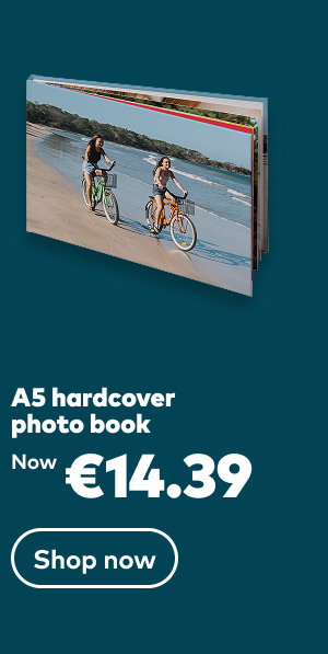 A5 hardcover photo book now €14.39. Shop now