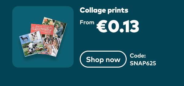 Collage prints from €0.13. Code: SNAP625. Shop now