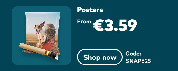 Posters from €3.59. Code: SNAP625. Shop now