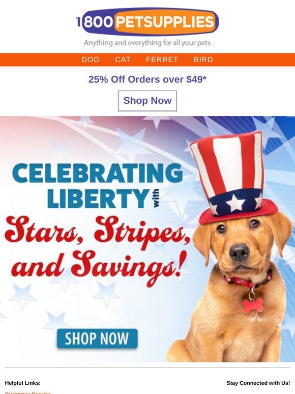 Shop It Like It's Hot! 4th Sale Starts Now! 25% Off Your Order