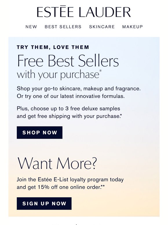 Beauty Awaits 🎆 Up to 3 Free Favorites, with your purchase.