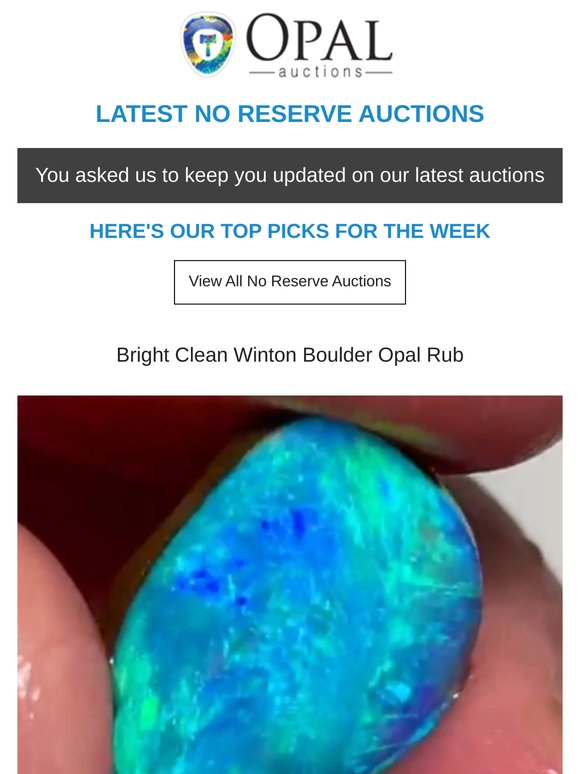 💎 Opal Auctions Finishing Soon