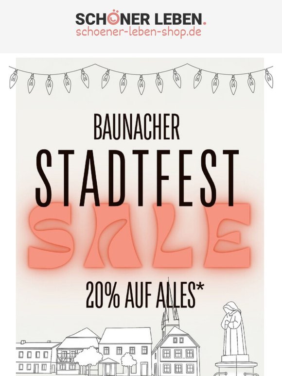 — 20% Rabatt zum Baunacher Stadtfest 🎉