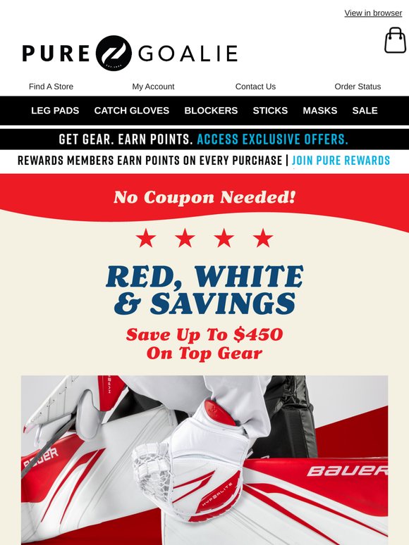 No Coupons, Just HOT Deals 🌡️ Shop Now & Save On Top Bauer, CCM & Warrior Gear!