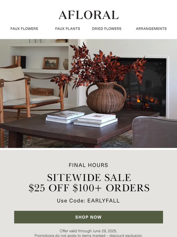 🚨Fall Savings End Tonight 🚨