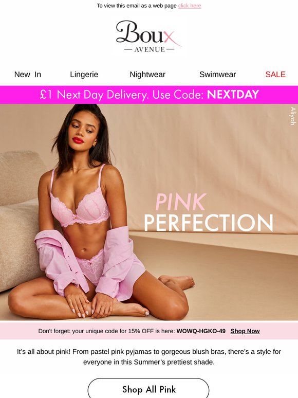 Be pretty in pink + £1 Next Day Delivery