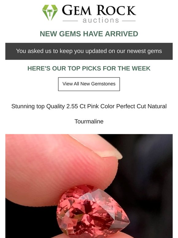 💎 Curators Pick - Hottest New Gems On Gem Rock Auctions