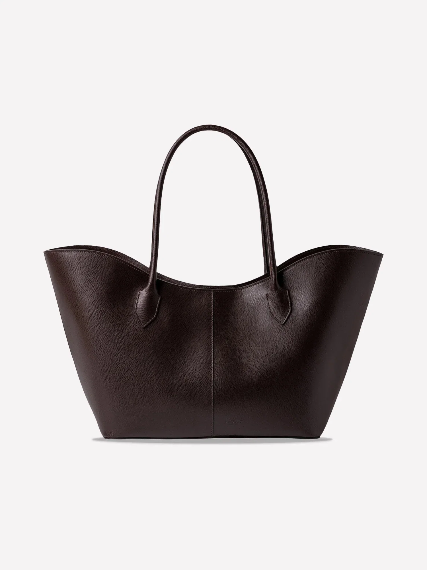 Image of LOREN MAXI PELLE SAFFIANO DEEP BROWN