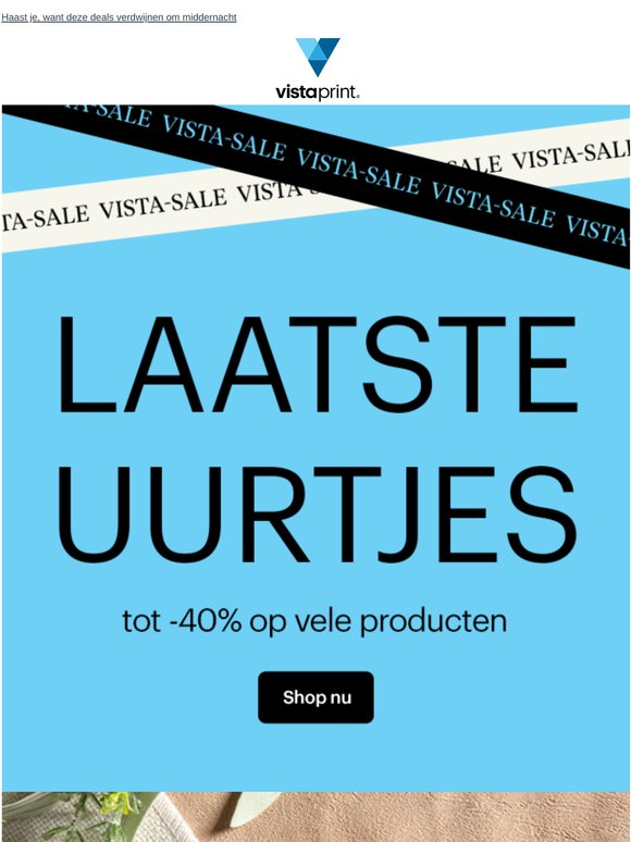 Laatste uurtjes om tot 40% te besparen op veel producten