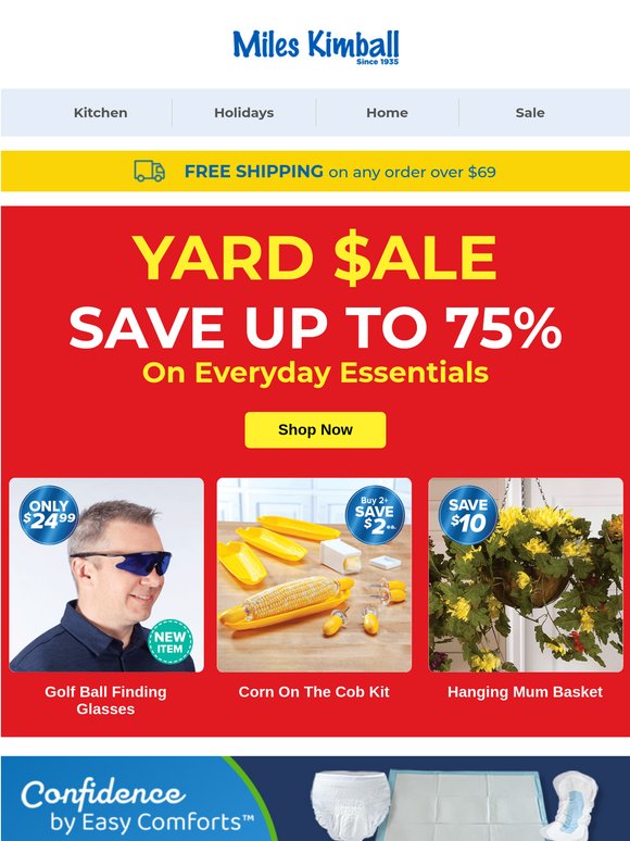 NOW LIVE: YARD $ALE
