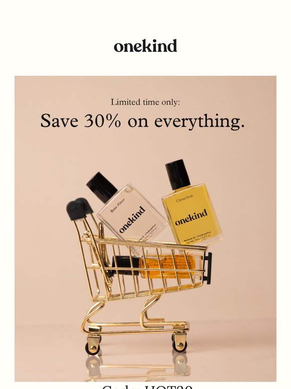 30% OFF is ON 🔥