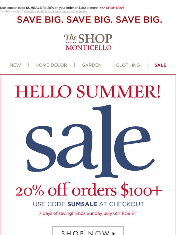 ☀️ Summer Savings Start Today! ☀️