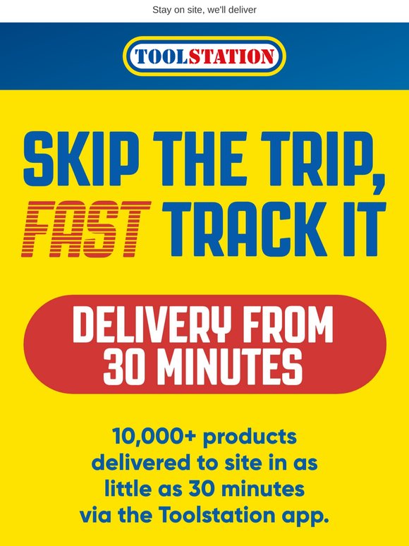 Skip the trip, FAST track it...