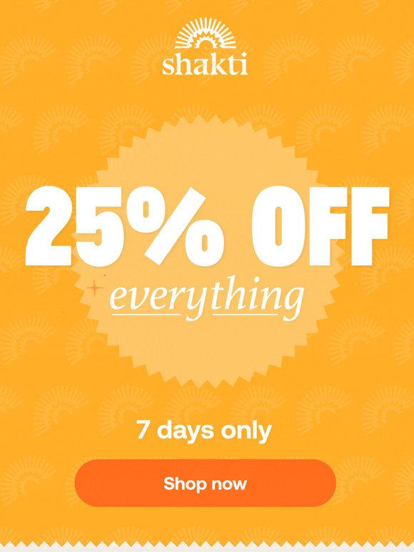 25% off storewide 👀