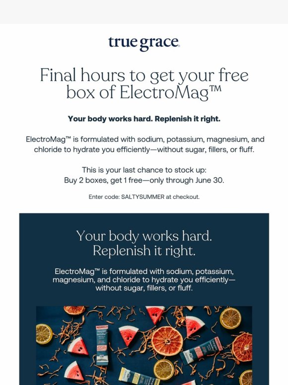 Your free box is about to slip away...🧂💧☀️