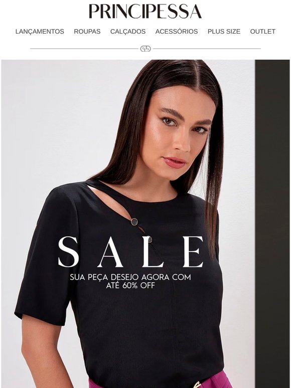 Sua peça desejo agora com até 60% OFF