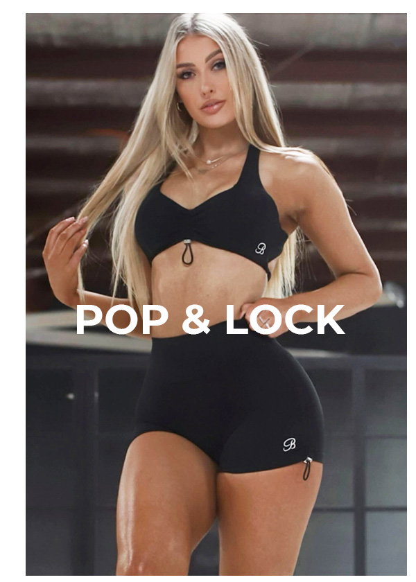 lifestyle image of model in V Back Toggle Shorts Black