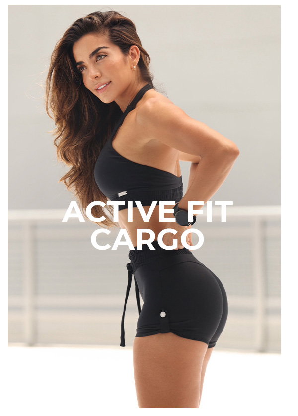 image of model wearing Cargo Edge Shorts Black