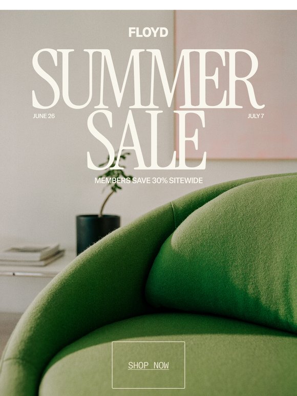 Our Summer Sale is going on now
