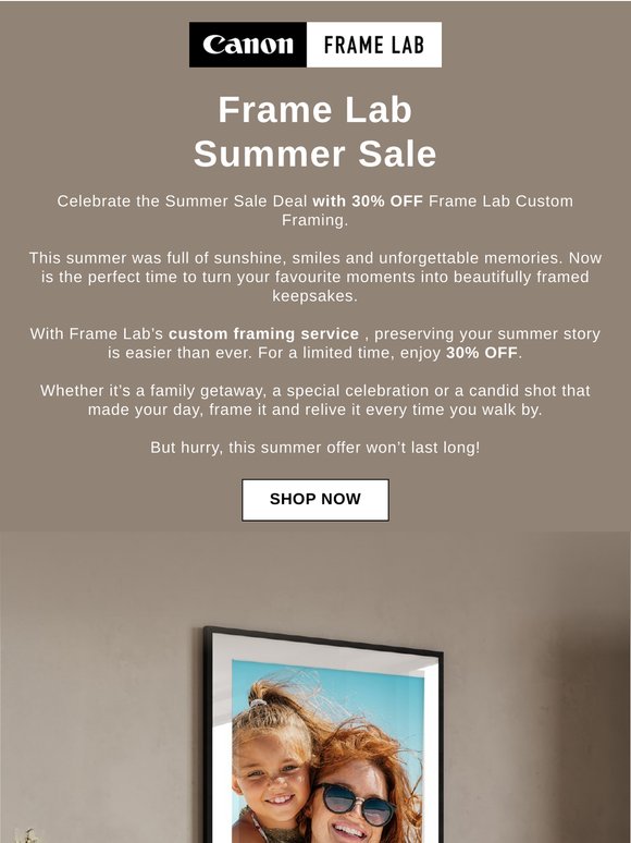Frame Lab Summer Sale Deal! ☀️ Frame Your Summer with 30% OFF!