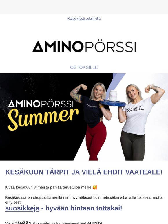 KESÄKUUN TÄRPIT, vielä TÄNÄÄN ehdit VAATEALE! 😍