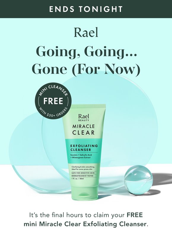 Our Mini Cleanser Is Packing Its Bags 🧳