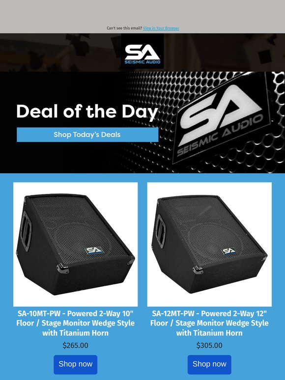 Monitor Monday! Save on Powered & Passive Floor Monitors Today!