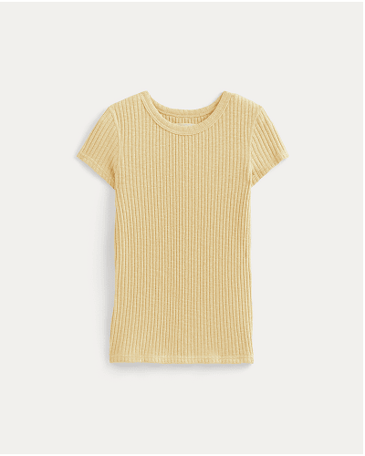 [Image]The Cozy Rib Tee | Banana Crepe
