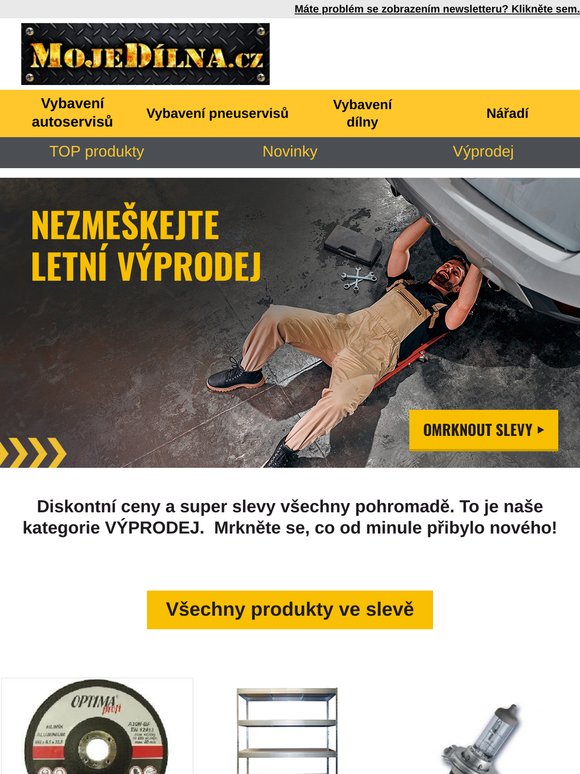 🔥 Letní výprodej v MojeDílna.cz. Už jste ho viděli?